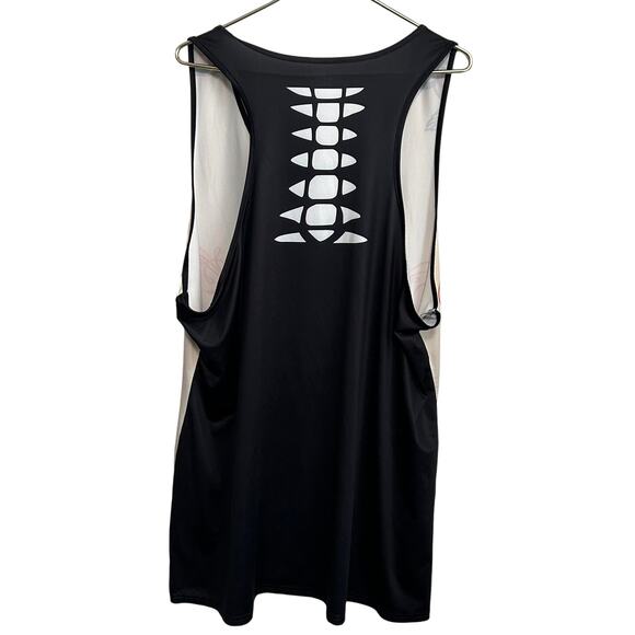 Halloween Day of Dead Sugar Skull Tank Top 5XL Plus Goth Cutout Back Graphic - Picture 3 of 10